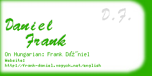 daniel frank business card